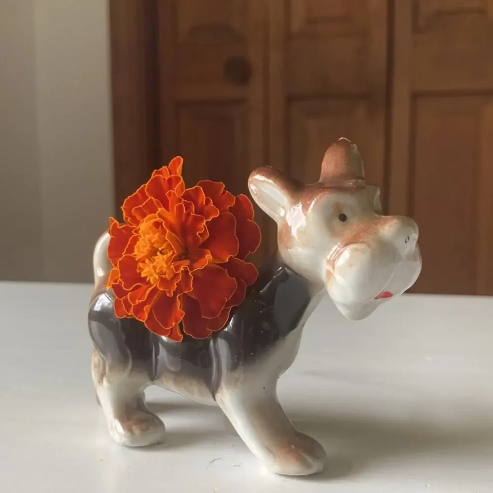 Vintage Porcelain Made in Japan Scottie Dog Figurine